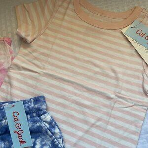3 Pieces of Cat & Jack 2T 1 Short & 2 Tops Bundle